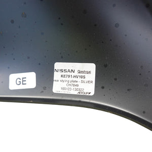 NISSAN QASHQAI REAR BUMPER Styling Trim 2017 onwards GENUINE pn KE791-HV10S