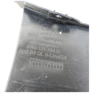 Audi A4 B9 S4 S Line front bumper right air guide 2019-2020 Genuine 8W0121764D