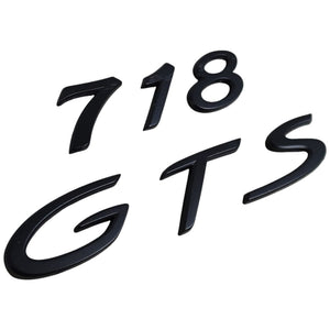 Porsche 718 GTS rear bumper badge emblem 982 2016-2020 Genuine used